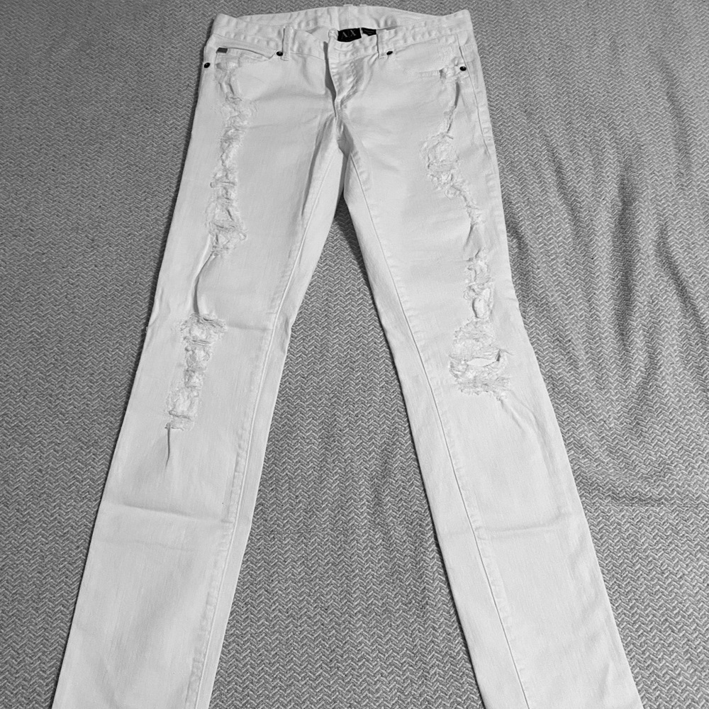 Armani Exchange ripped jeans